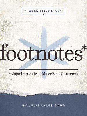 cover image of Footnotes--Women's Bible Study Participant Workbook with Leader Helps